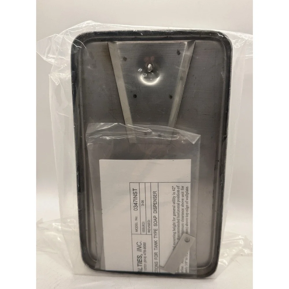 ASI‎ 0347, Stainless Steel Liquid Soap Dispenser Vertical NIB